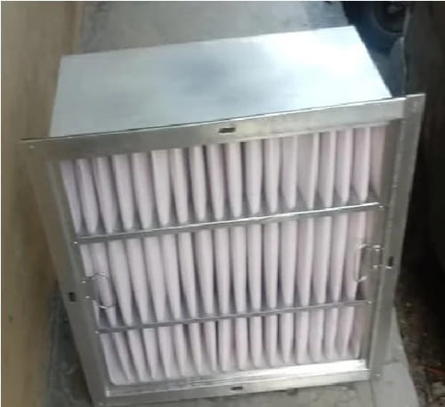 M.V. FILTER 3 MIC.FLANGE TYPE ALU.CONST: SIZE : 610 X 610 X 50 MM